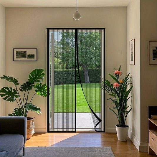 Hands-Free Magnetic Screen Door - Anti-Mosquito Mesh Door