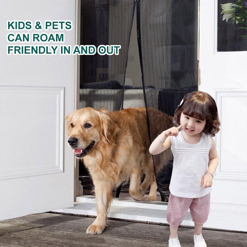 Hands-Free Magnetic Screen Door - Anti-Mosquito Mesh Door